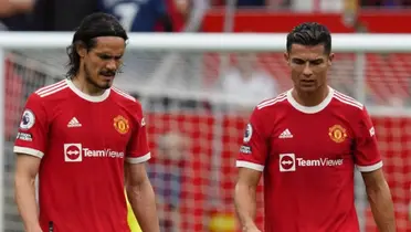 Cavani y Ronaldo en su paso por Manchester United