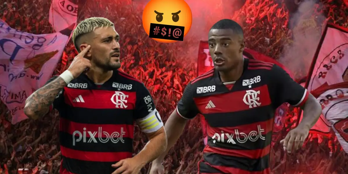 Giorgian de Arrascaeta y De la Cruz en el Flamengo