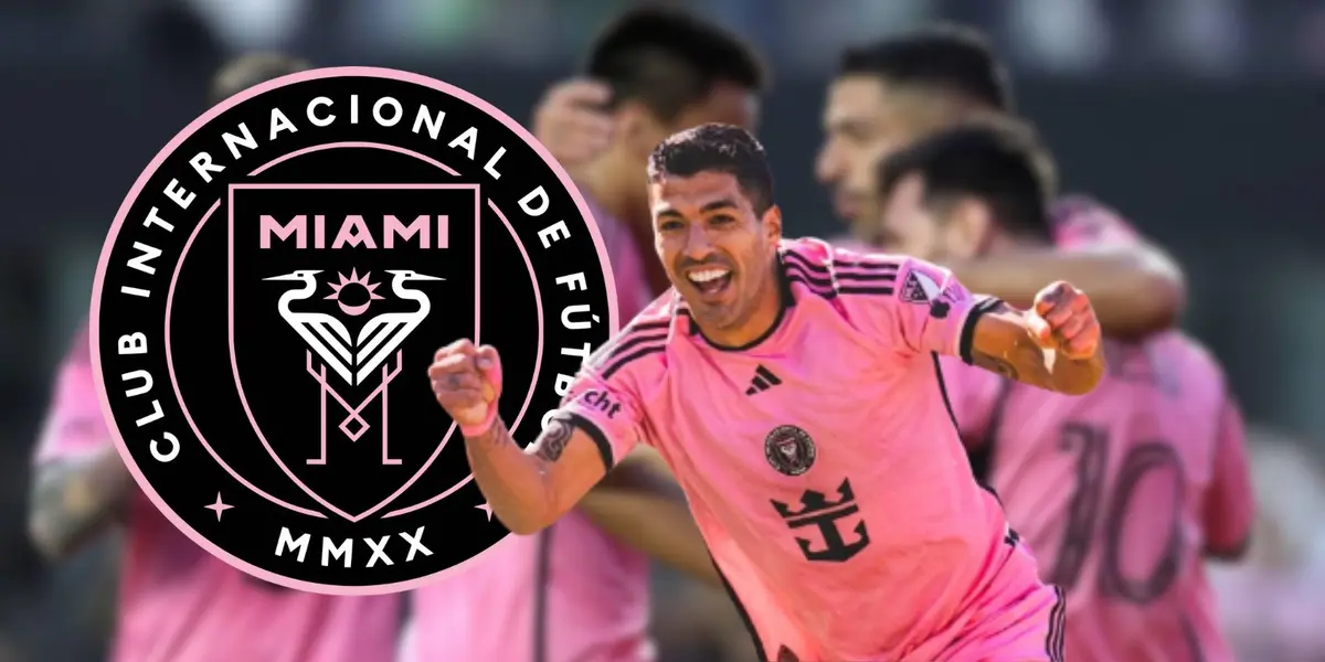 Luis Suárez celebrando uno de sus goles en la MLS con la camiseta del Inter Miami