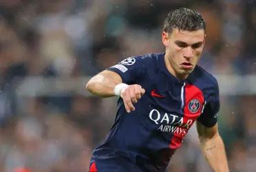 Manuel Ugarte en PSG.