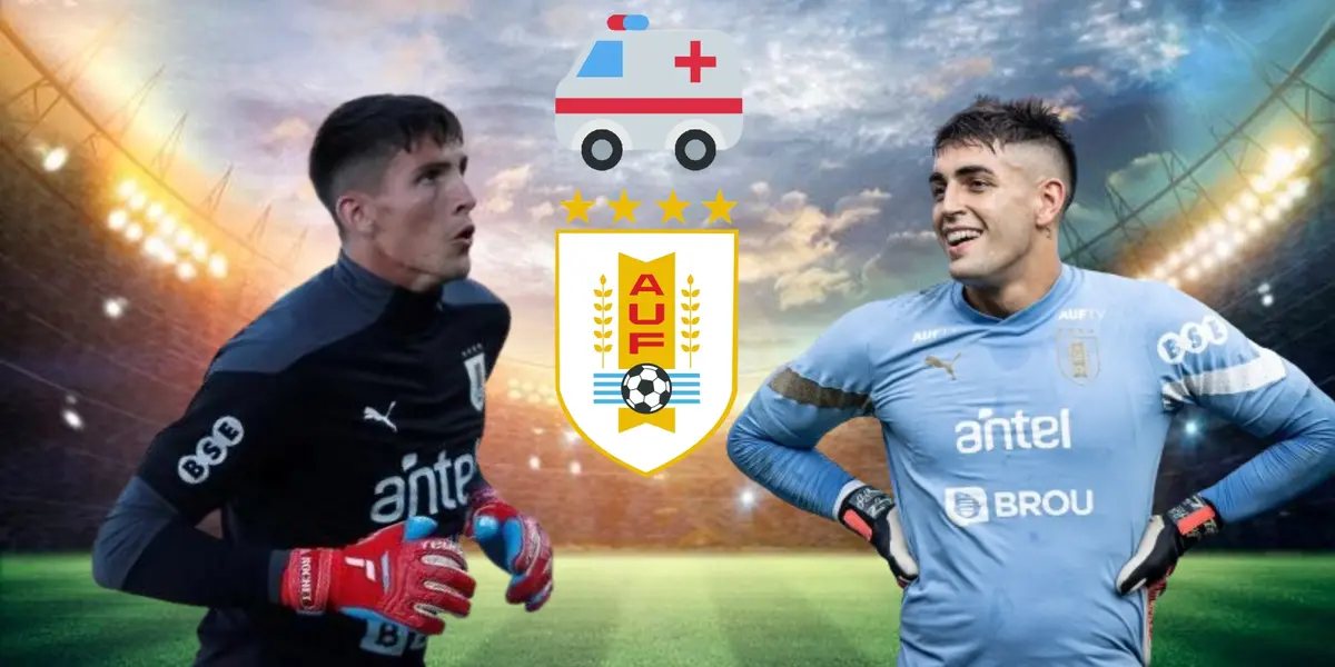 Sergio Rochet y Santiago Mele, en la Selección de Uruguay
