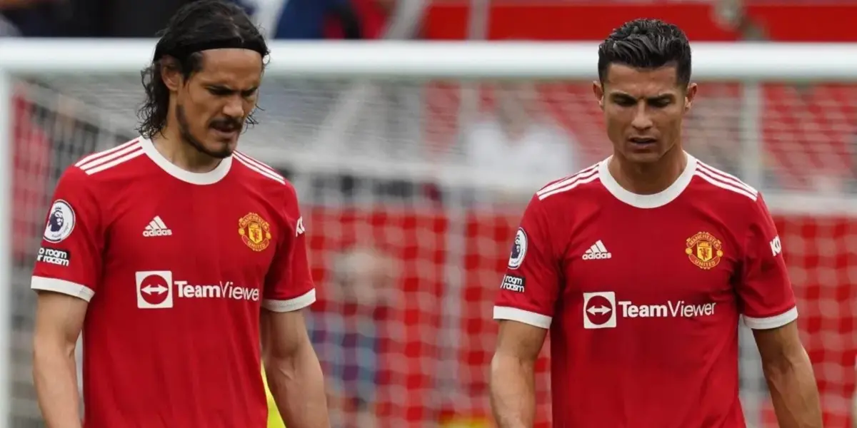 Cavani y Ronaldo en su paso por Manchester United