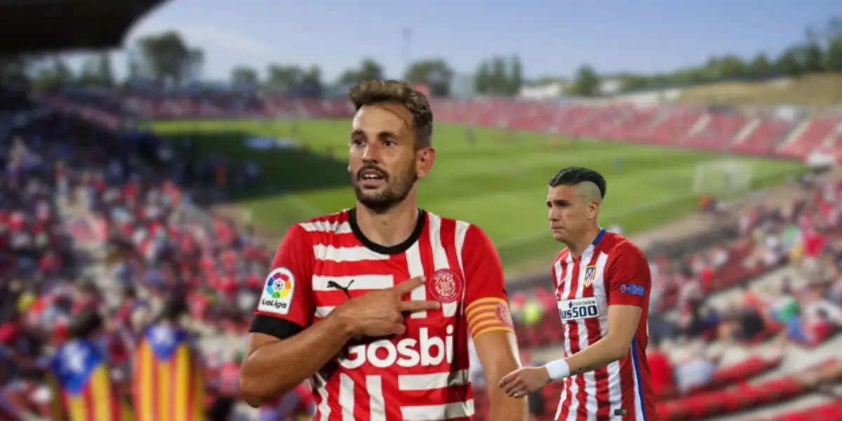 Christian Stuani en un partido de La Liga con la camiseta de Girona