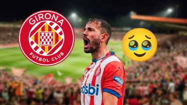 Cristhian Stuani con la camiseta del Girona