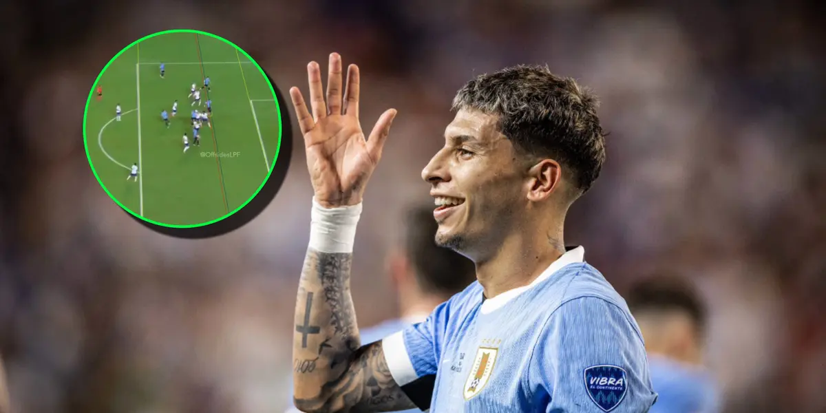 ¿Fue mal cobrado? La imagen viral del gol de Uruguay que recorre el mundo