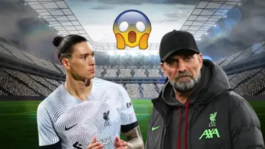 Darwin Núñez en Liverpool con Jurgen Klopp