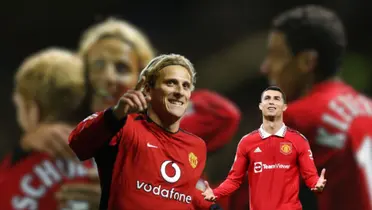 Diego Forlán, ex jugador del Manchester United