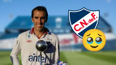 Diego Godín con la camiseta de Nacional