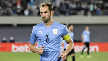 Diego Godín en la Celeste