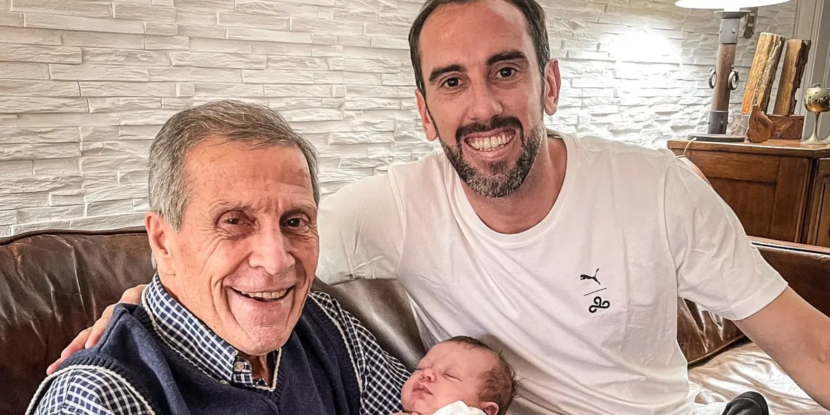 Diego Godín y el Maestro Tabárez