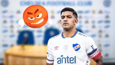 Diego Polenta con la camiseta de Nacional