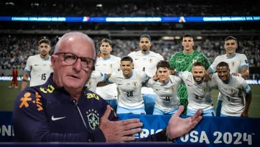 Dorival Júnior junto a la Selección de Uruguay.