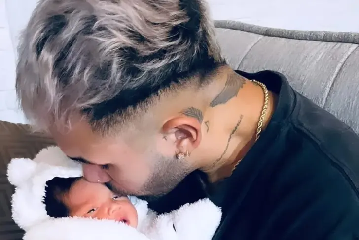 Nico Schiappacasse con su hija Zoe.