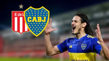 Edinson Cavani estuvo atento a una novedad poco gratificante para Boca Juniors