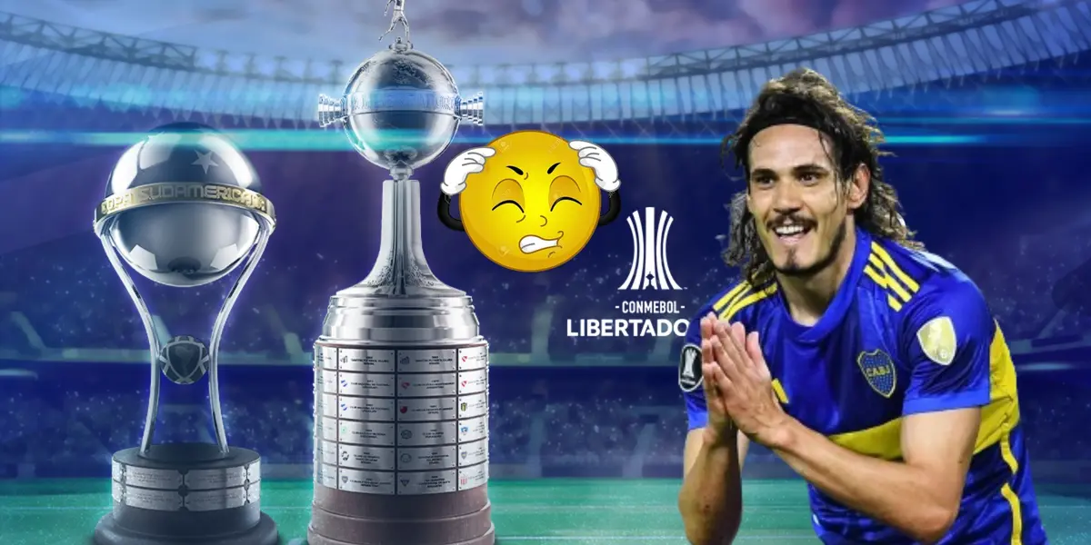 Edinson Cavani y la participación de Boca en la Copa Sudamericana