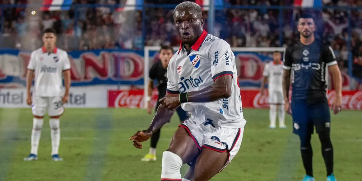 El delantrero de Nacional marcó el primer gol del Bolso ante Wanderers