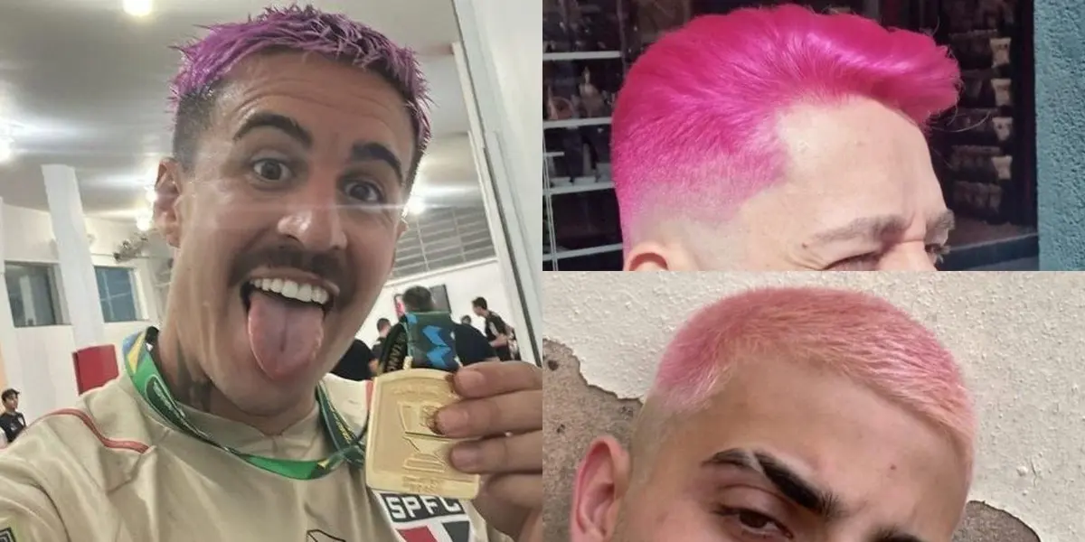 El mediocampista uruguayo marcó tendencia en Brasil por su color de pelo