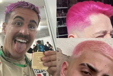 El mediocampista uruguayo marcó tendencia en Brasil por su color de pelo