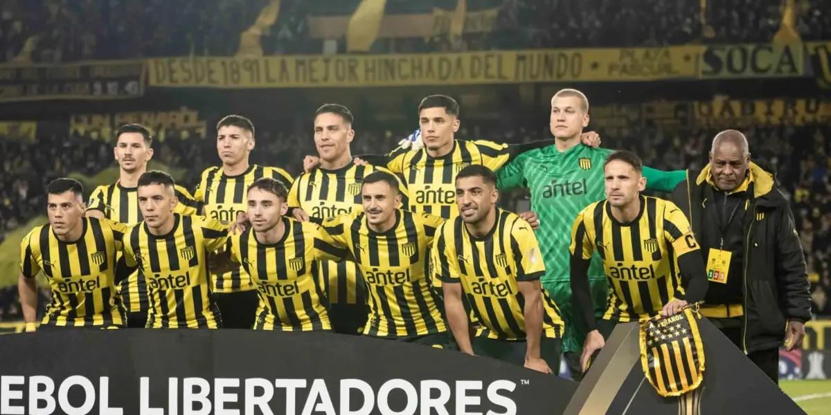 El once de Peñarol en la Copa Libertadores.