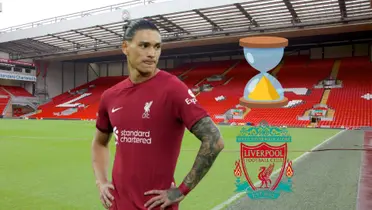 El uruguayo Darwin Núñez en el Liverpool de Inglaterra