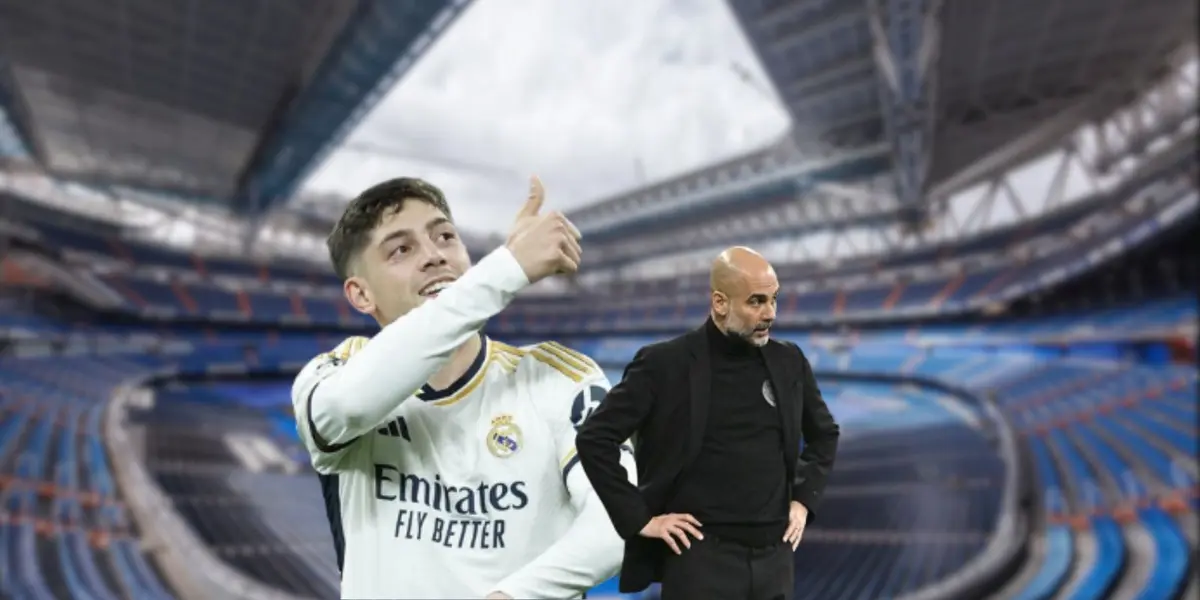 Federico Valverde durante un partido de La Liga en 2024 con el Real Madrid