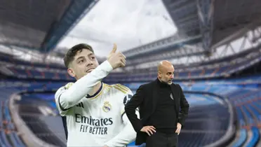 Federico Valverde durante un partido de La Liga en 2024 con el Real Madrid