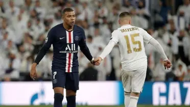 Federico Valverde en el Real Madrid junto a Kylian Mbappé