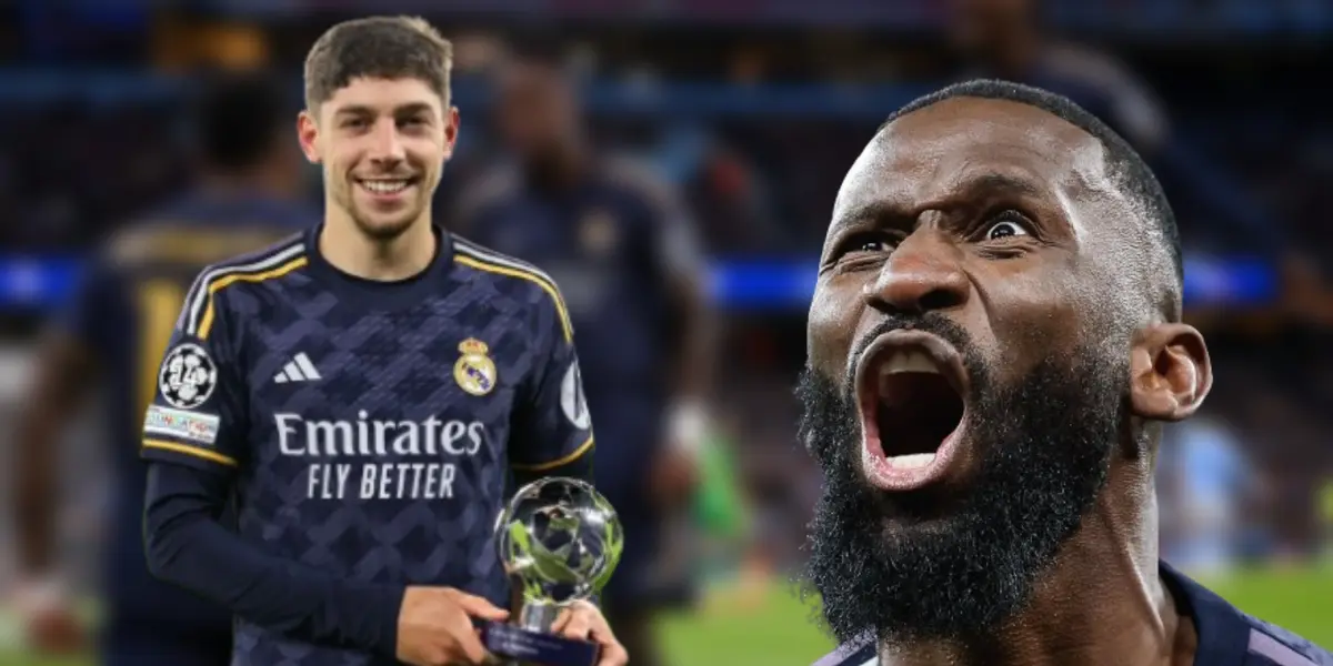 Federico Valverde y Antonio Rüdiger en el Real Madrid ante el Manchester City