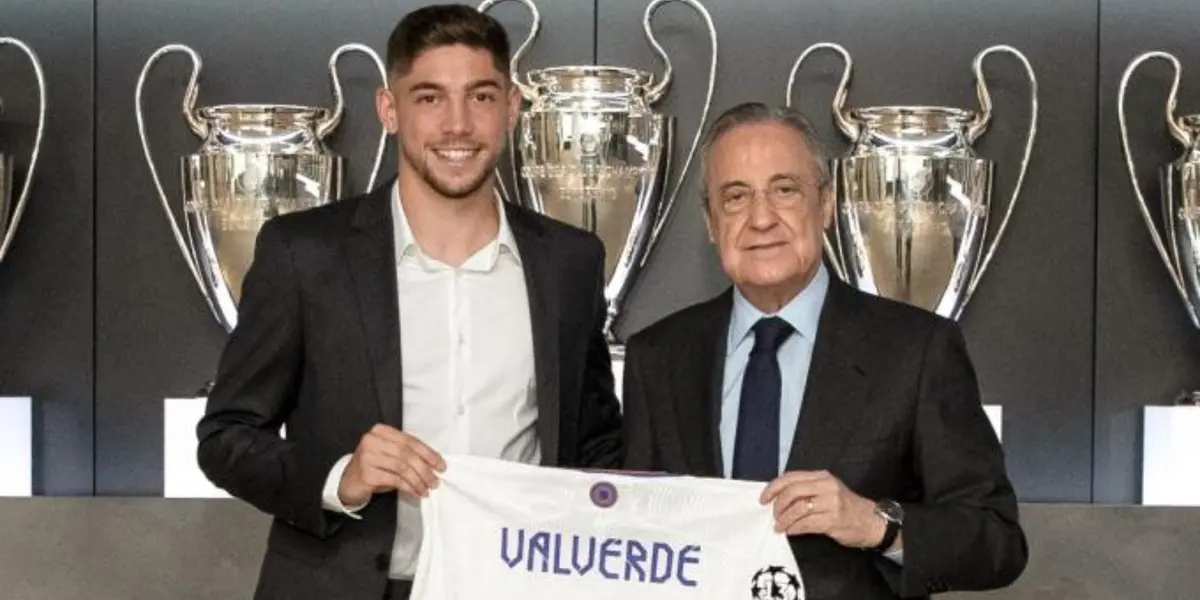 Federico Valverde y Florentino Pérez