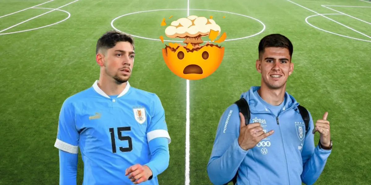 Federico valverde y Randall Rodríguez en Uruguay