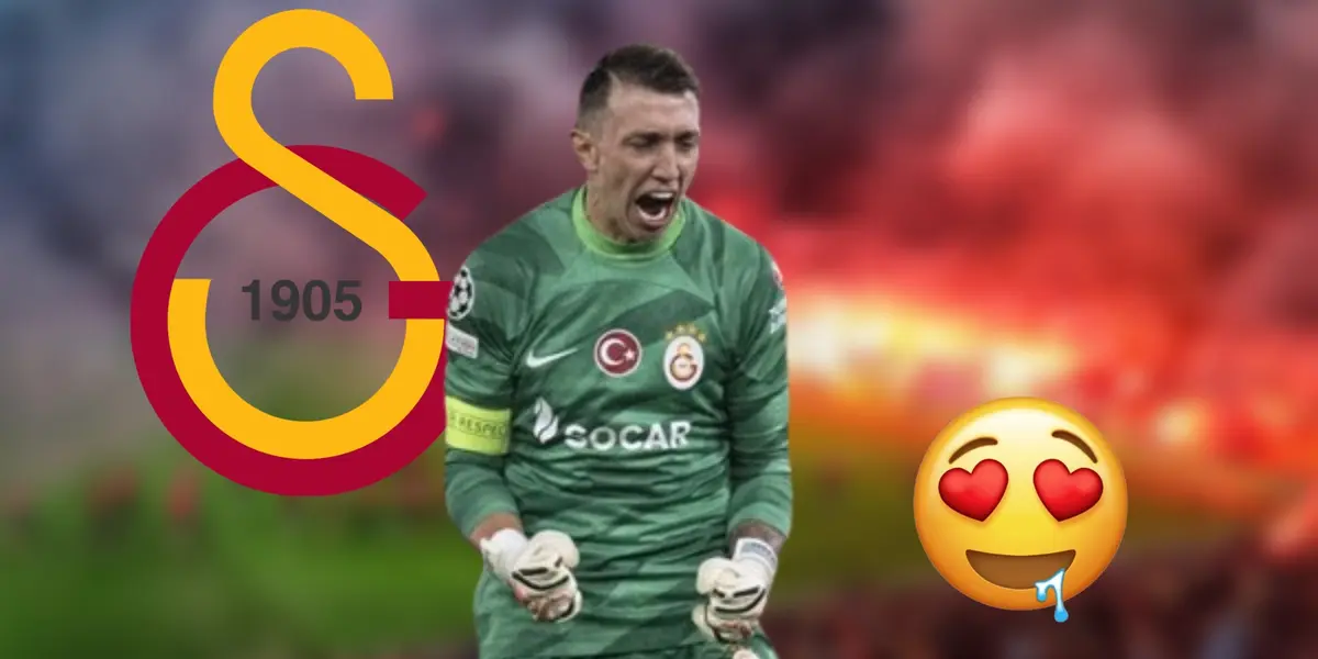 Fernando Muslera con la camiseta del Galatasaray