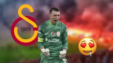 Fernando Muslera con la camiseta del Galatasaray