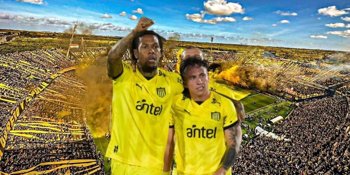 Franco González y Abel Hernández protagonizaron un especial momento en la victoria de Peñarol sobre Liverpool