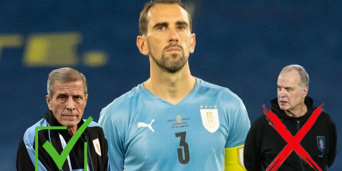 Godín, Bielsa y Tabárez