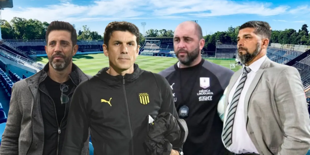 Jorge Bava, Maurcio Larriera, Marcelo Méndez y Leonardo Ramos en el de Gimnasia y Esgrima La Plata