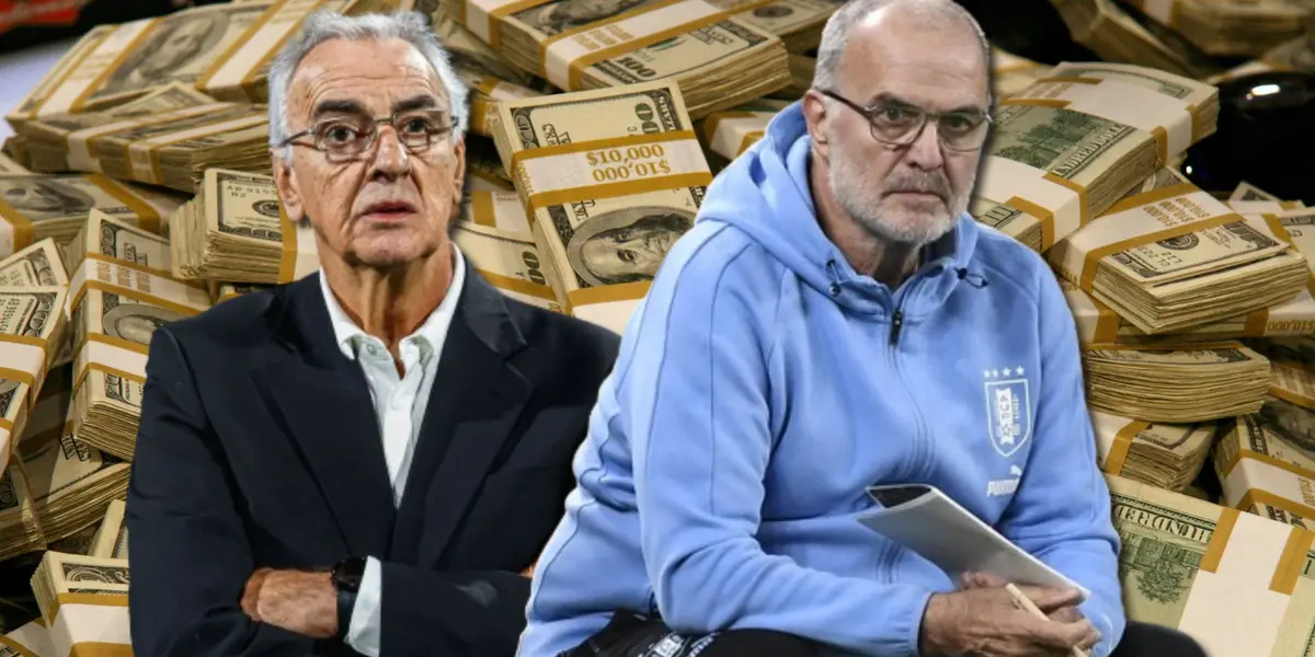 Jorge Fossati junto a Marcelo Bielsa.