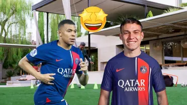 Kylian Mbappé y Manuel Ugarte en PSG