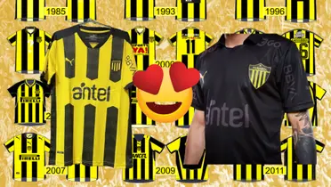 La nueva camiseta de Peñarol