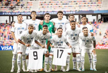 La selección uruguaya sub 20 venció a Gambia por 1-0 en los 90'