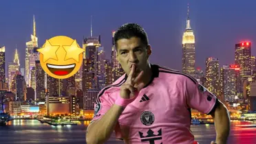 Luis Suárez con la camiseta del Inter Miami