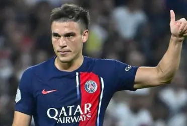 Manuel Ugarte volvió a ser una de las figuras del Paris Saint Germain en el debut en la Champions League