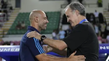 Marcelo Bielsa y Javier Mascherano