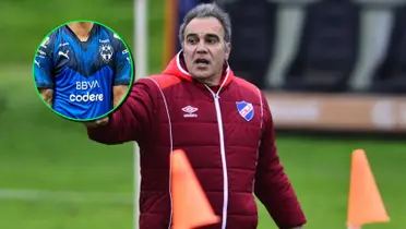 Martín Lasarte durante un entrenamiento de Nacional.