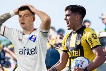 Matías Arezo no quiso ser menos que el goleador de Nacional y apareció en el duelo de Peñarol ante Fénix