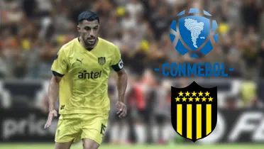 Maximiliano Olivera en Peñarol ante Atlético Mineiro