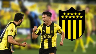 Maximiliano Silvera con la camiseta de Peñarol