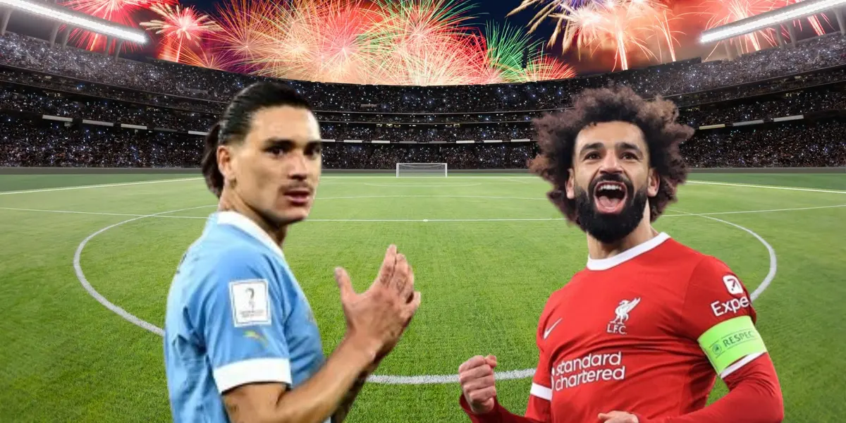 Mohamed Salah y Darwin Núñez