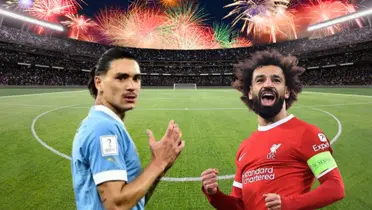 Mohamed Salah y Darwin Núñez