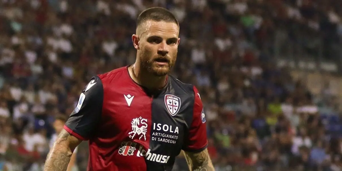 Nahitan Nández sumó minutos en el Cagliari, luego de los compromisos disputados en fecha FIFA con la Celeste