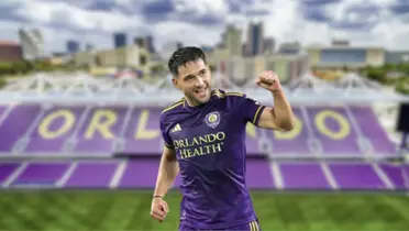 Nicolás Lodeiro celebrando uno de sus goles con el Orlando City